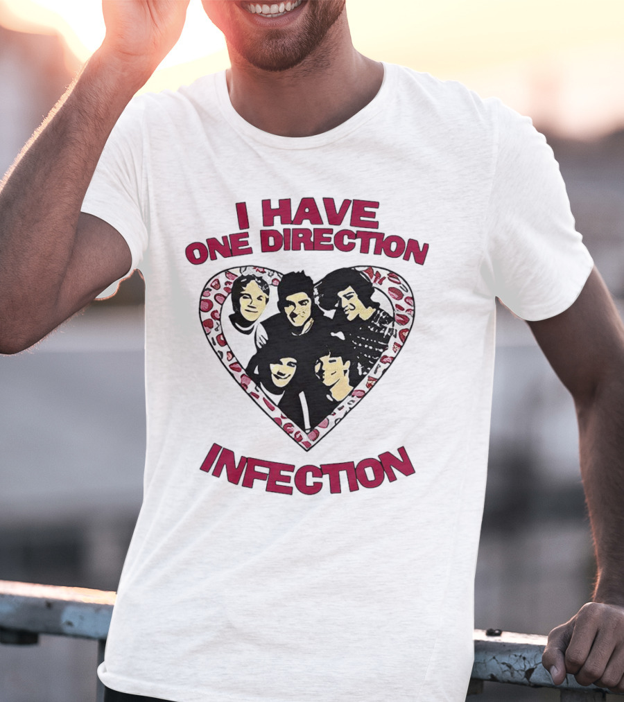 One Direction Infection Heart Fan T-Shirt