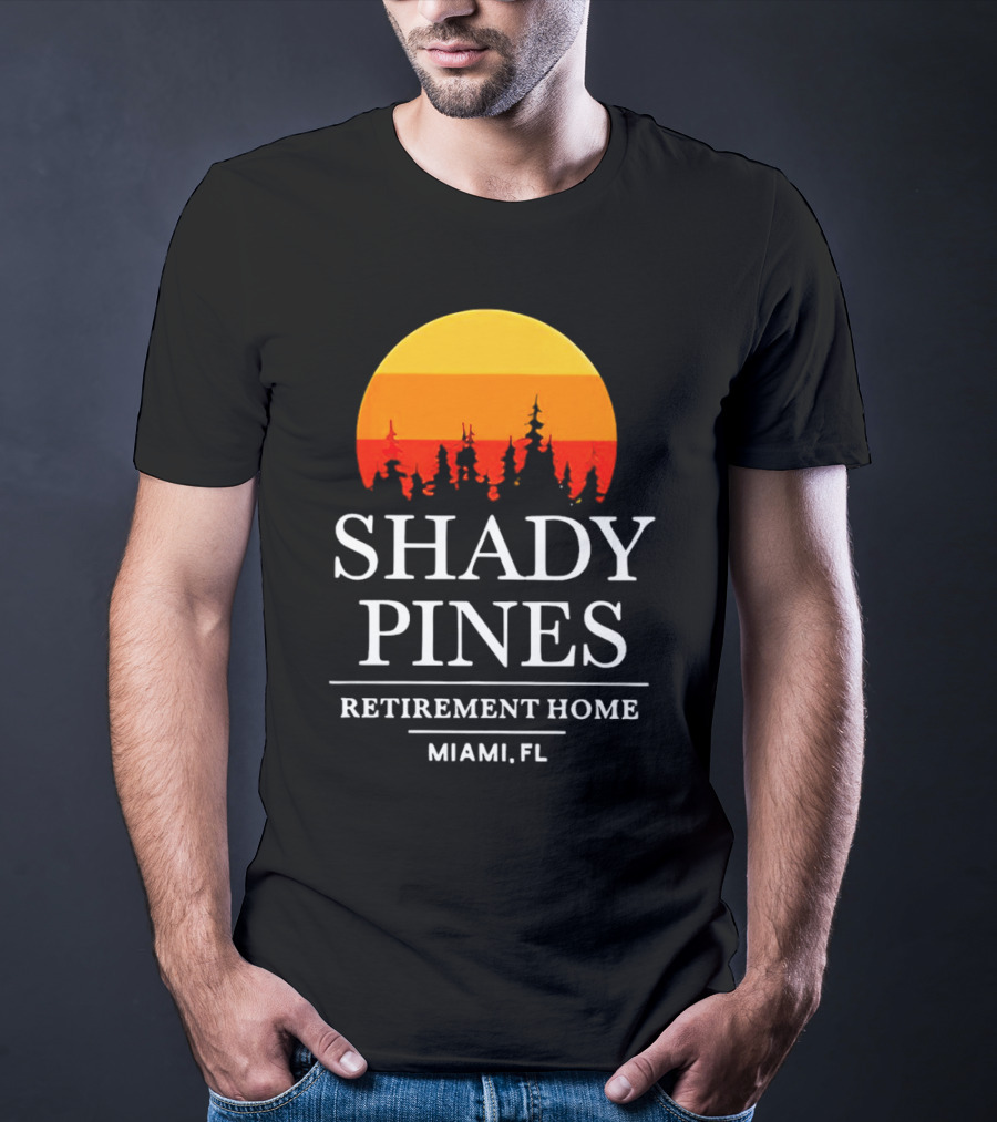 Shady Pines Retirement Home Miami FL Sunset T-Shirt