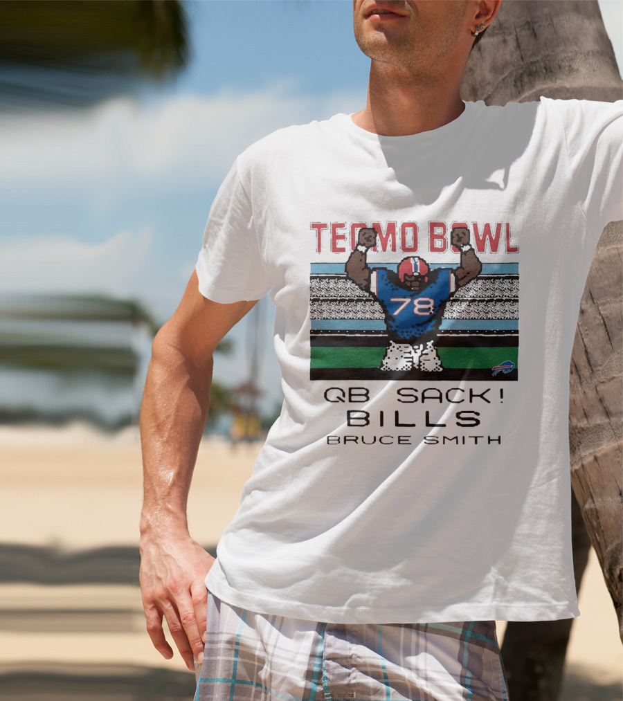 Tecmo Bowl QB Sack 78 Bills Bruce Smith T-Shirt