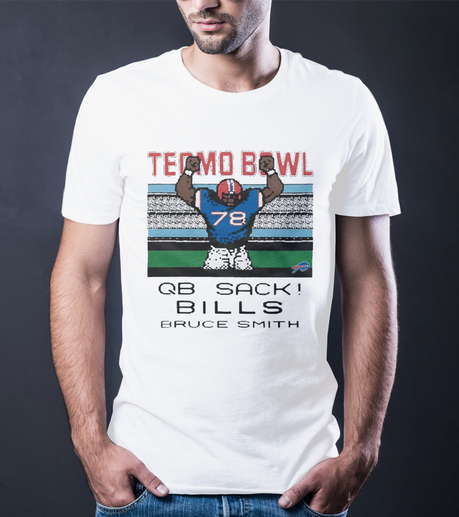 Tecmo Bowl QB Sack 78 Bills Bruce Smith T-Shirt