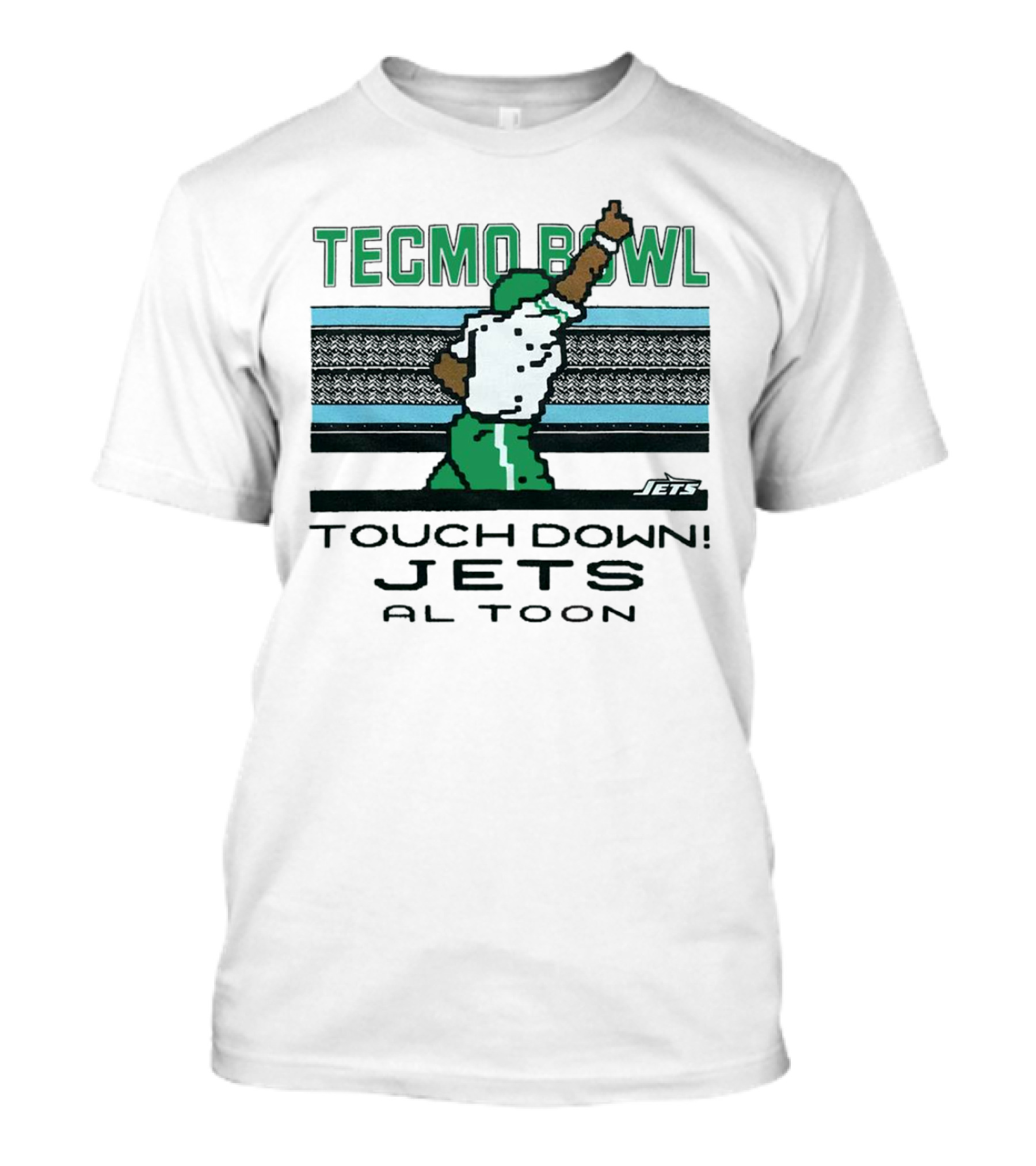 Tecmo Bowl Touch Down New York Jets Al Toon Retro Gaming Iconic Scene T-Shirt
