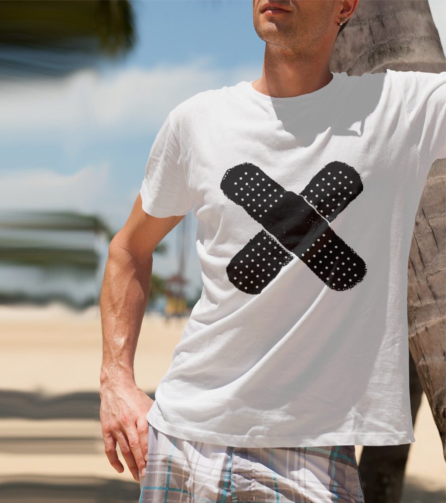 The First Time Band-Aid Kid Laroi Style Cross Bandaid T-Shirt