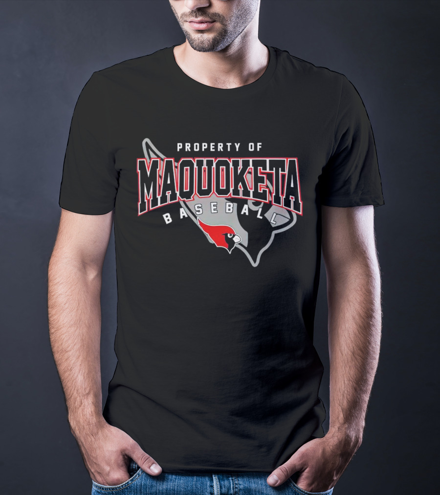 Property Of Maquoketa Baseball Louisville Cardinals T-Shirt