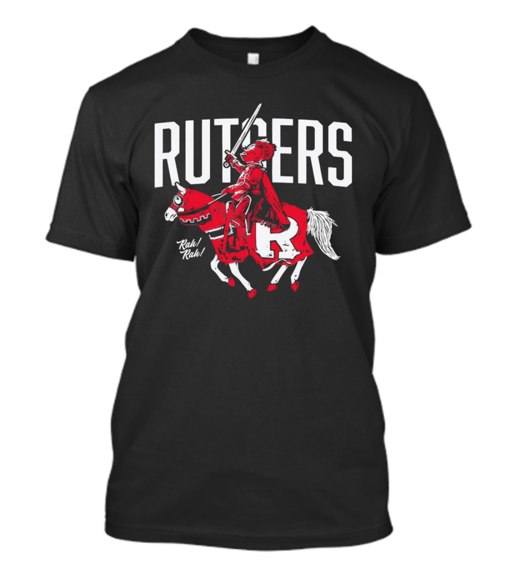 Rutgers Scarlet Knights Mascot Rah Rah Sword Horse T-Shirt