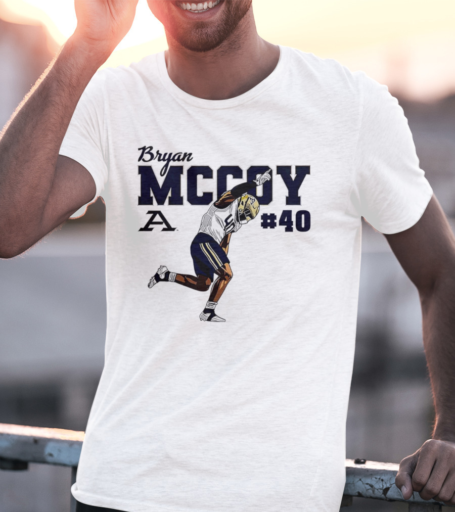 Bryan McCoy Akron Zips #40 NCAA Football T-Shirt