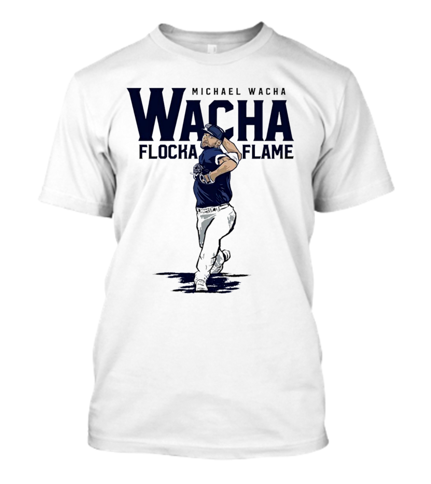 Michael Wacha Flocka Flame Pitching Baseball Kansas City Royals T-Shirt