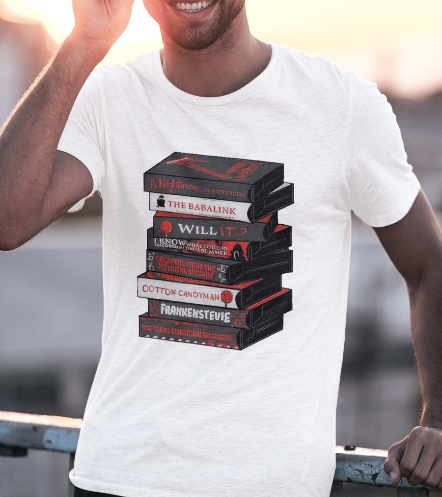 A Nightmare On Elm Street The Babalink Will It Labyrinth Of The Odd Video Summer Obstacle Course Cotton Candyman Frankenstein Stevie T-Shirt