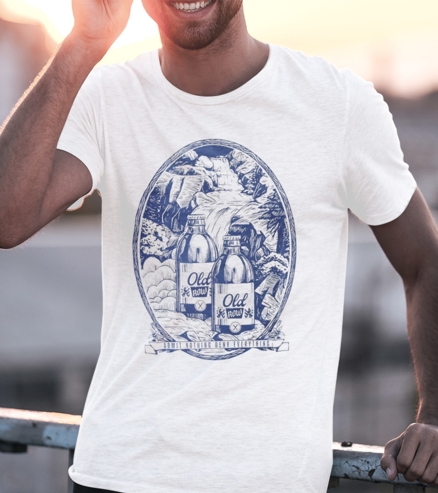 Old Row Stubby Waterfall Admit Nothing Deny Everything T-Shirt