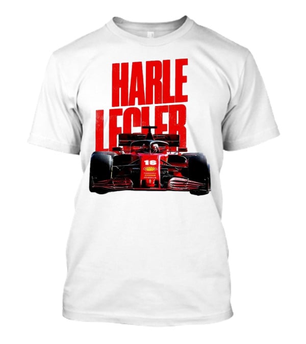 Groovy Ferrari Charles Leclerc Formula 1 Car 16 Racing Legend T-Shirt