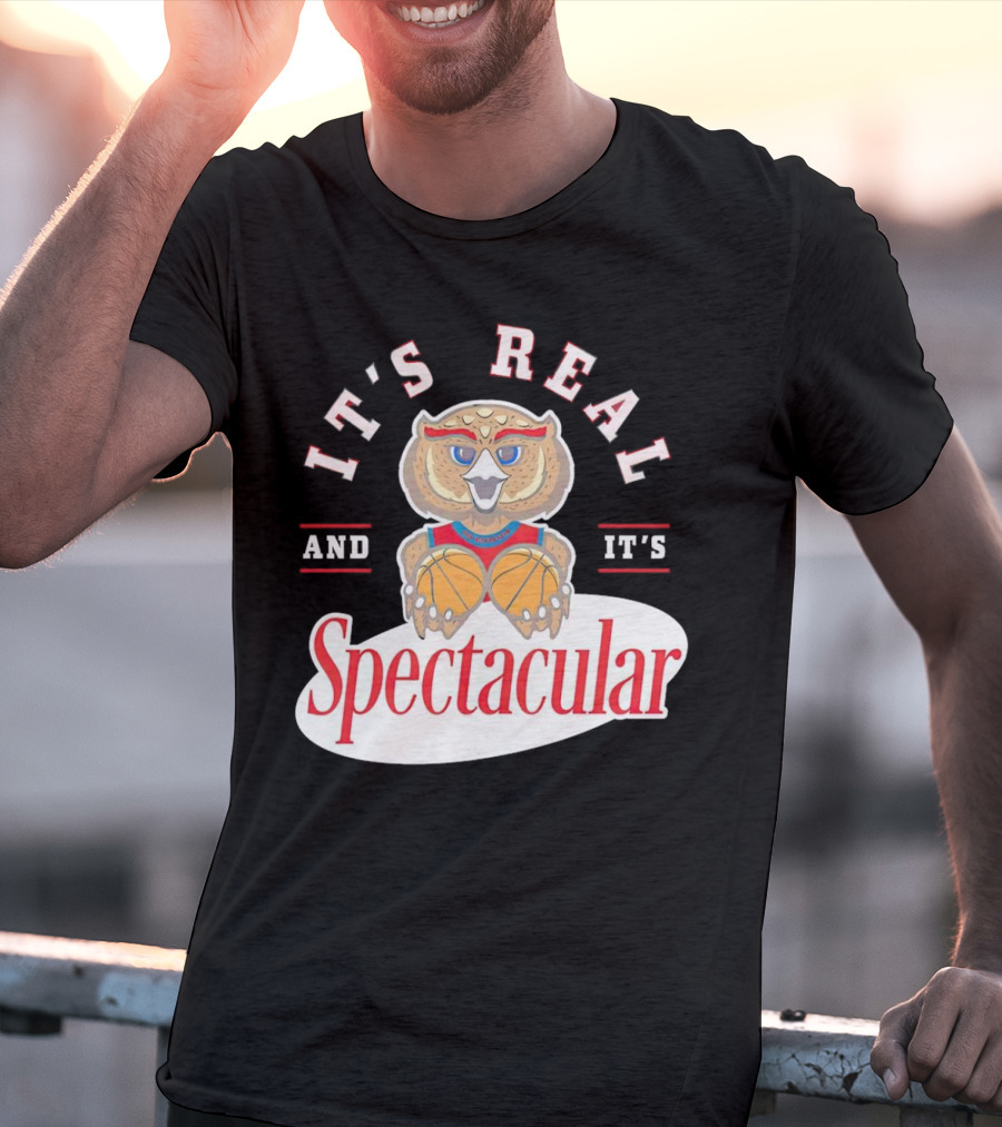 IT'S REAL AND IT'S SPECTACULAR BASKETBALL OWL WITH HOOP EYES T-Shirt