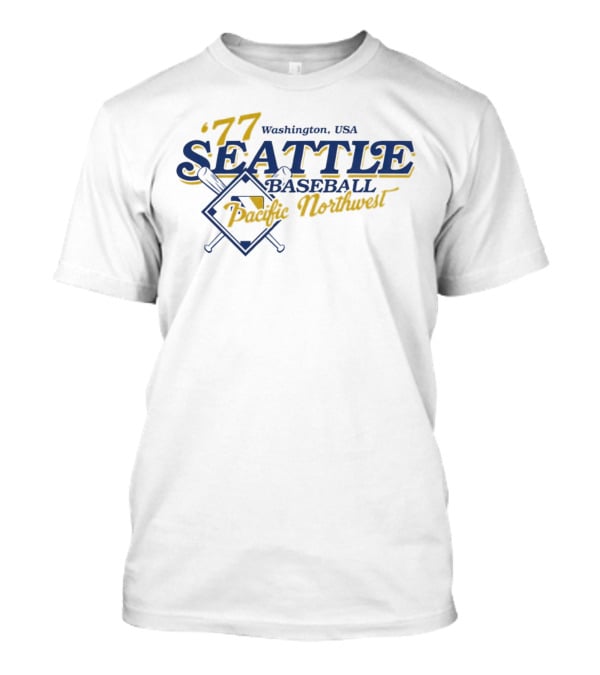 '77 Seattle Baseball Pacific Northwest Washington USA T-Shirt