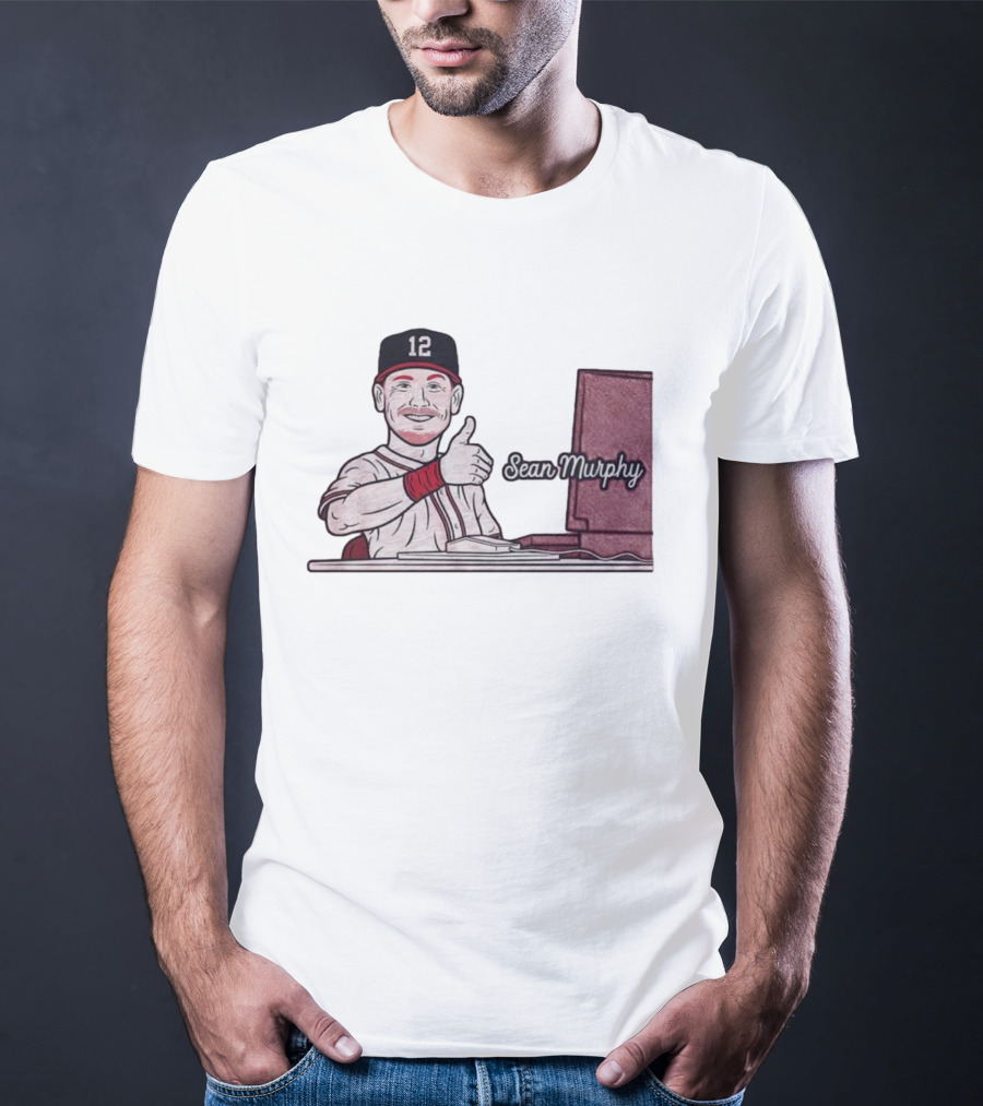 Sean Murphy Thumbs Up Baseball Player 12 Computer Desk T-Shirt