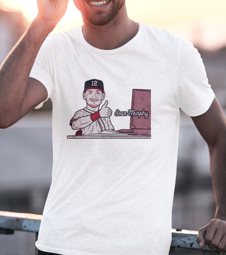 Sean Murphy Thumbs Up Baseball Player 12 Computer Desk T-Shirt