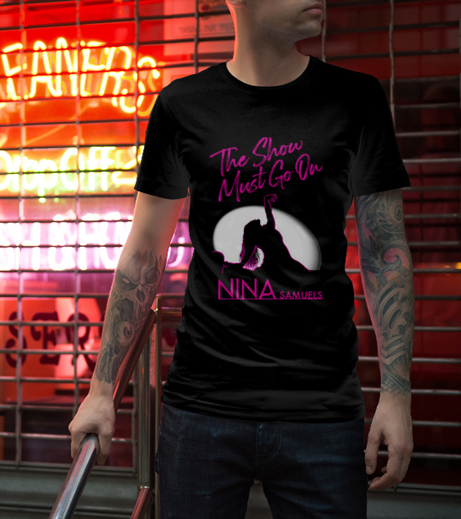 Nina Samuels The Show Must Go On Spotlight T-Shirt