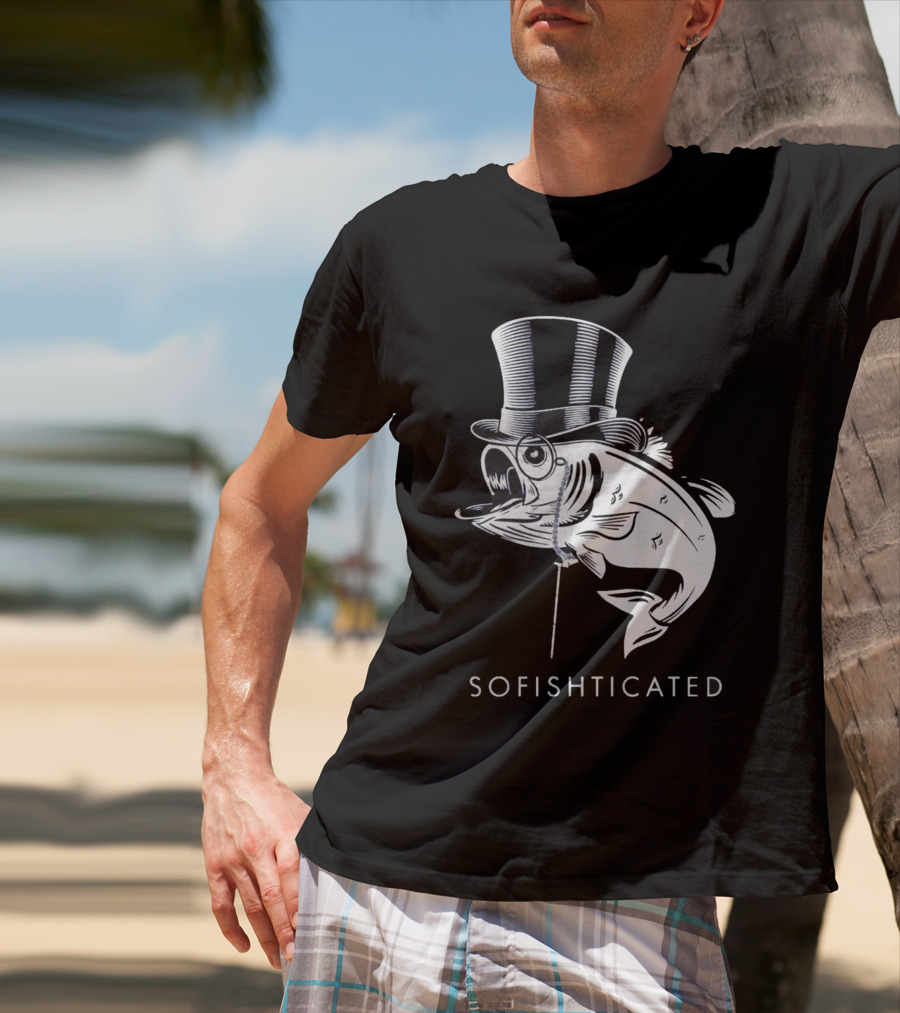 Sofishticated Fish In Top Hat And Monocle T-Shirt