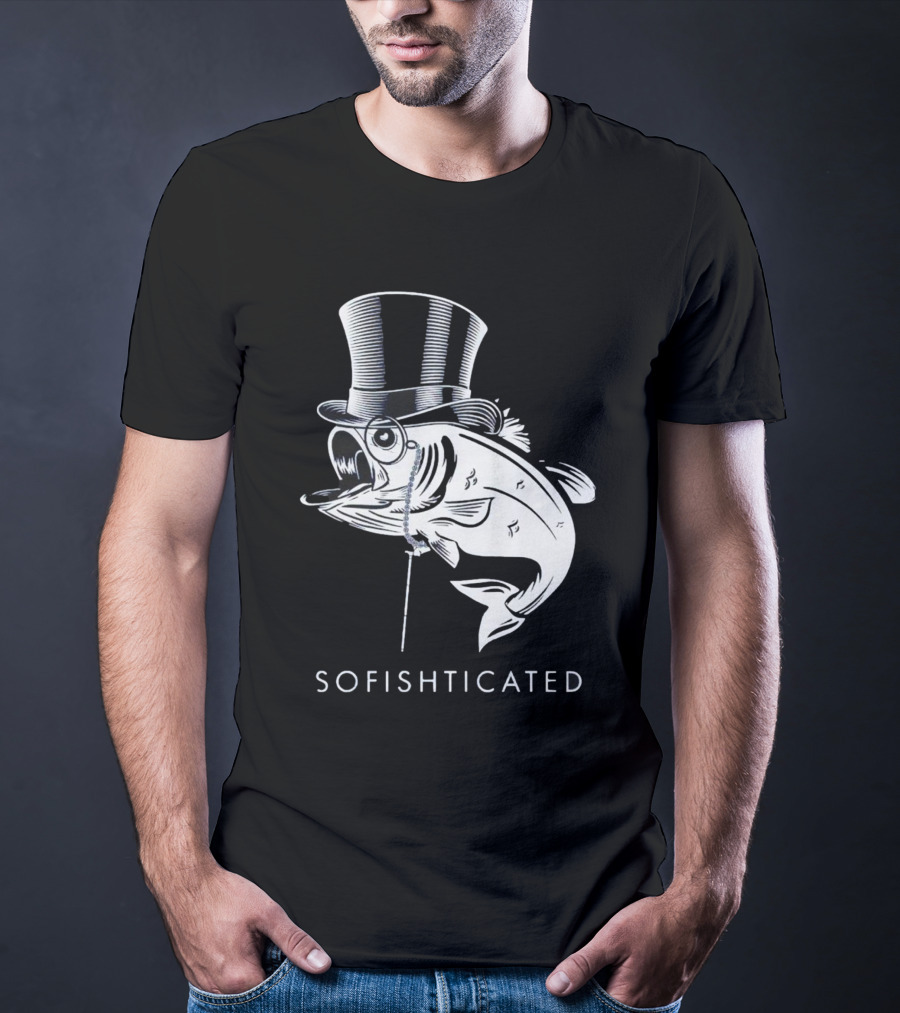 Sofishticated Fish In Top Hat And Monocle T-Shirt