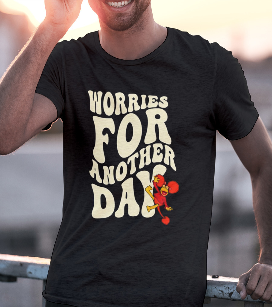 Fraggle Rock Worries For Another Day Red Muppet Character T-Shirt