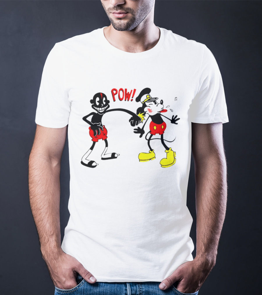 Lil Darkie Pow Punch Black And Red Character With Yellow Boots T-Shirt