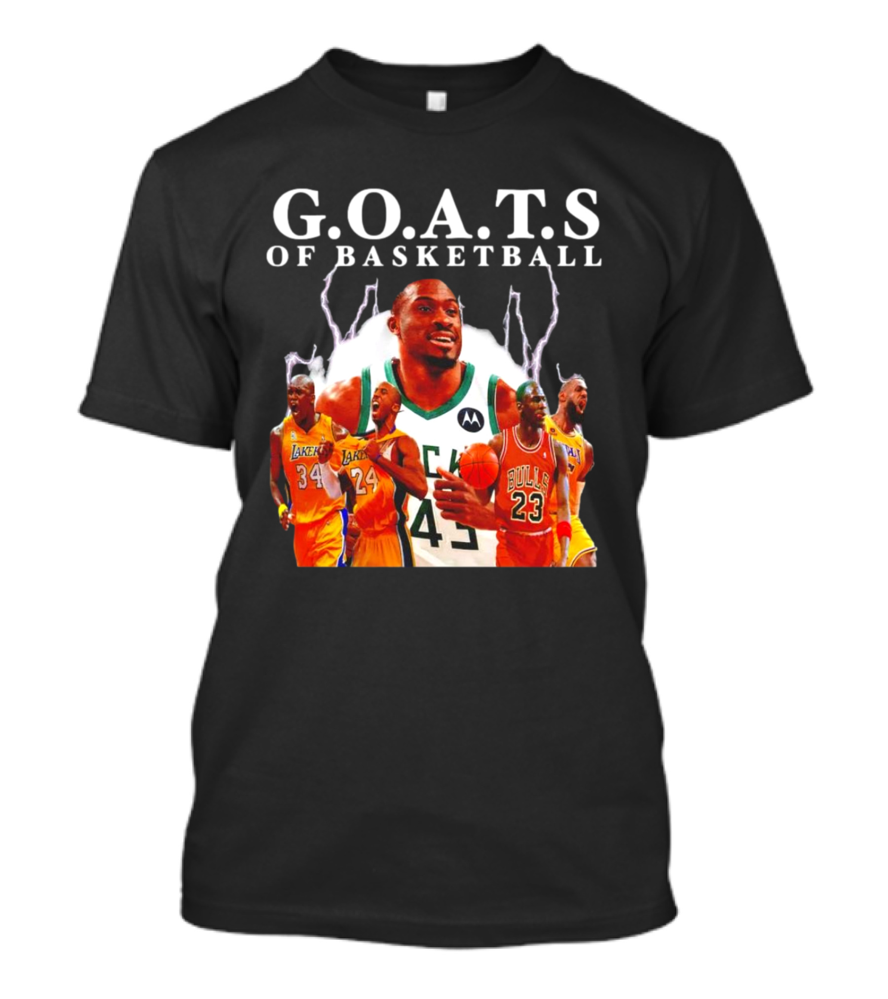 G.O.A.T.S Of Basketball NBA Players Legends T-Shirt