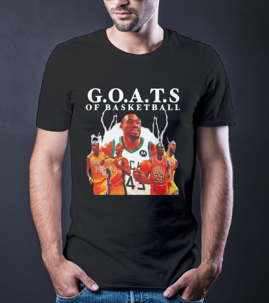 G.O.A.T.S Of Basketball NBA Players Legends T-Shirt