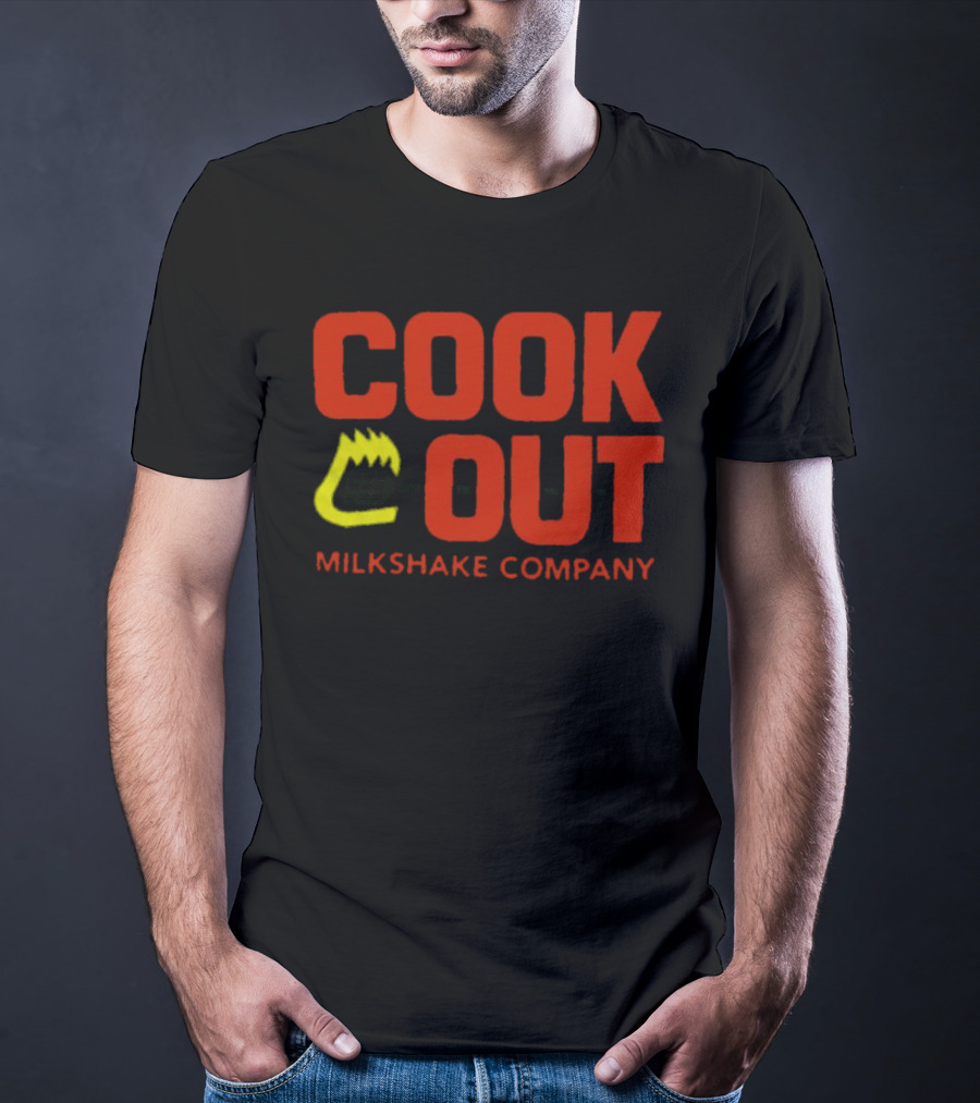 Cook Out Milkshake Company Grilled Flame T-Shirt