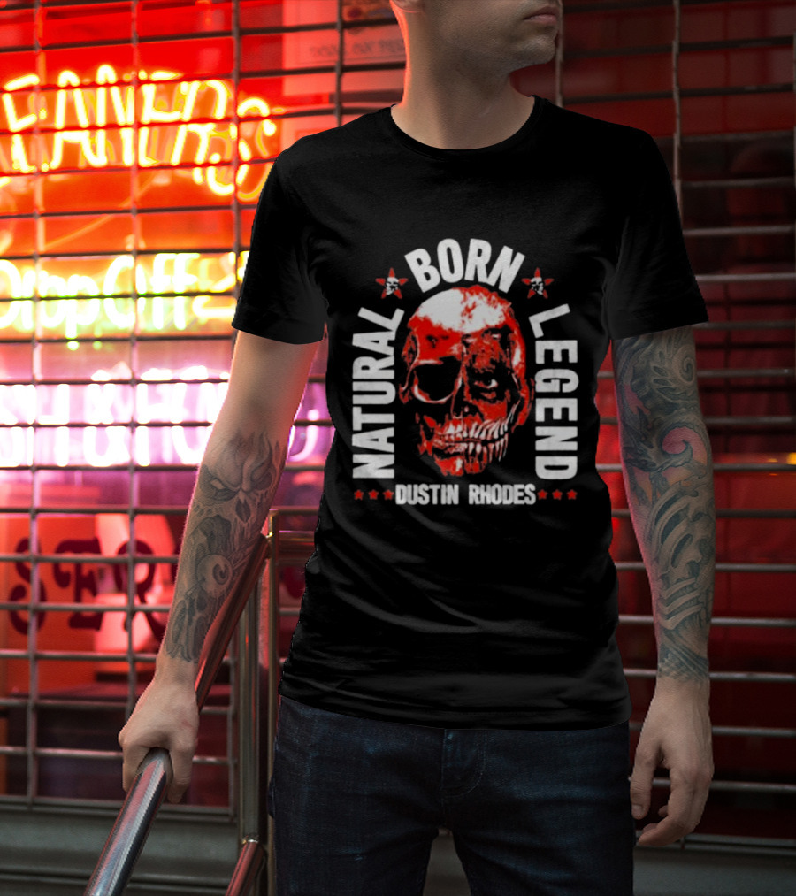 Dustin Rhodes Natural Born Legend Skull T-Shirt