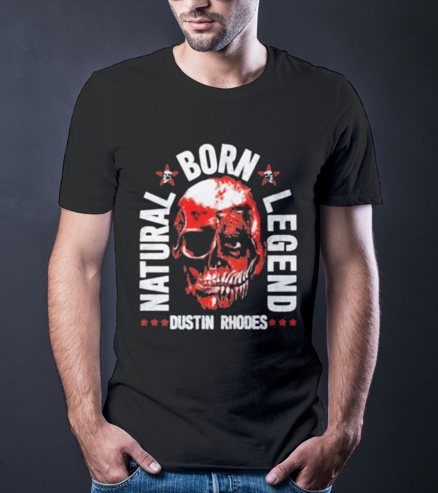 Dustin Rhodes Natural Born Legend Skull T-Shirt