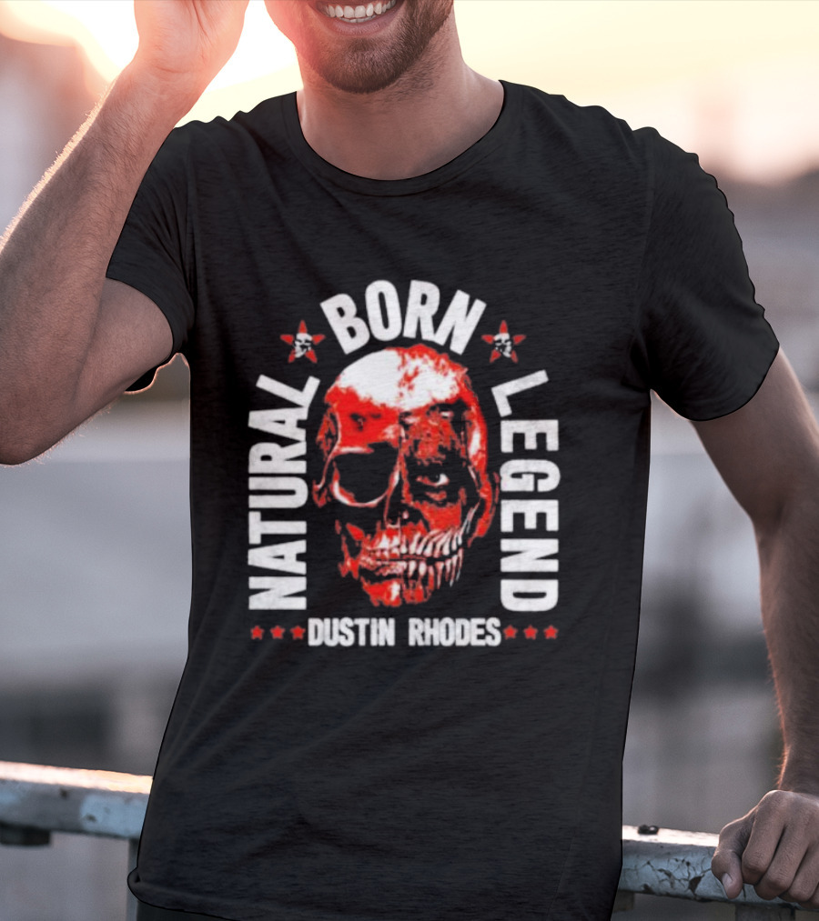 Dustin Rhodes Natural Born Legend Skull T-Shirt