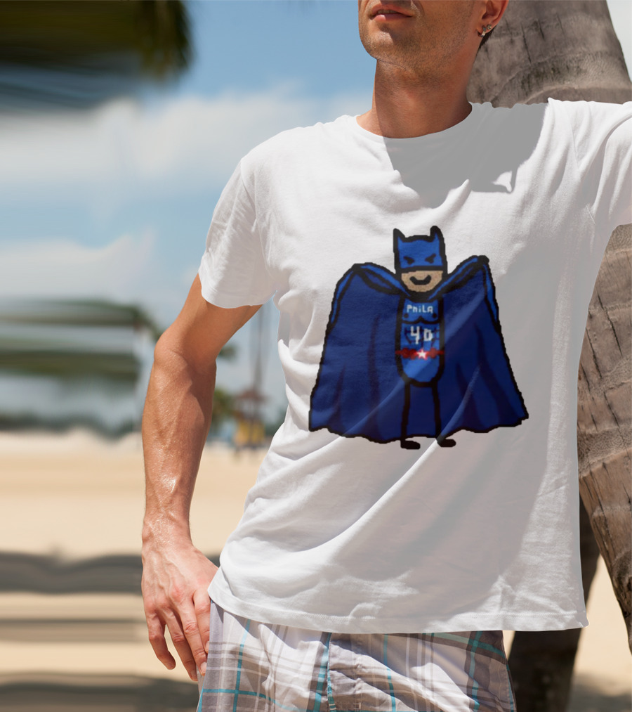 Nicolas Batum Man Batman Phila 40 T-Shirt
