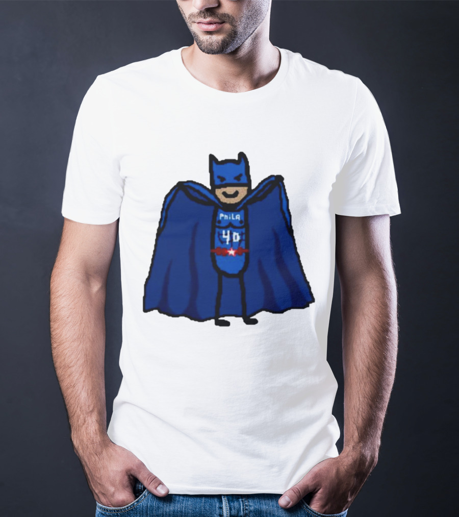 Nicolas Batum Man Batman Phila 40 T-Shirt