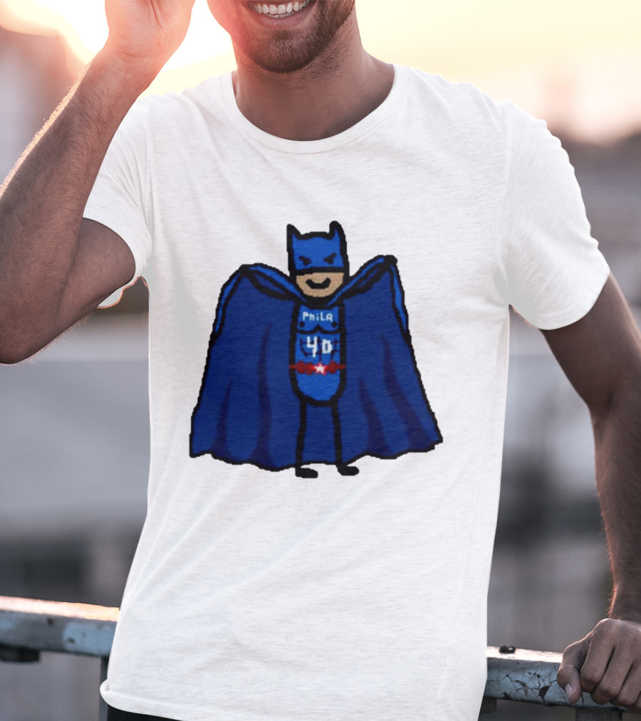 Nicolas Batum Man Batman Phila 40 T-Shirt