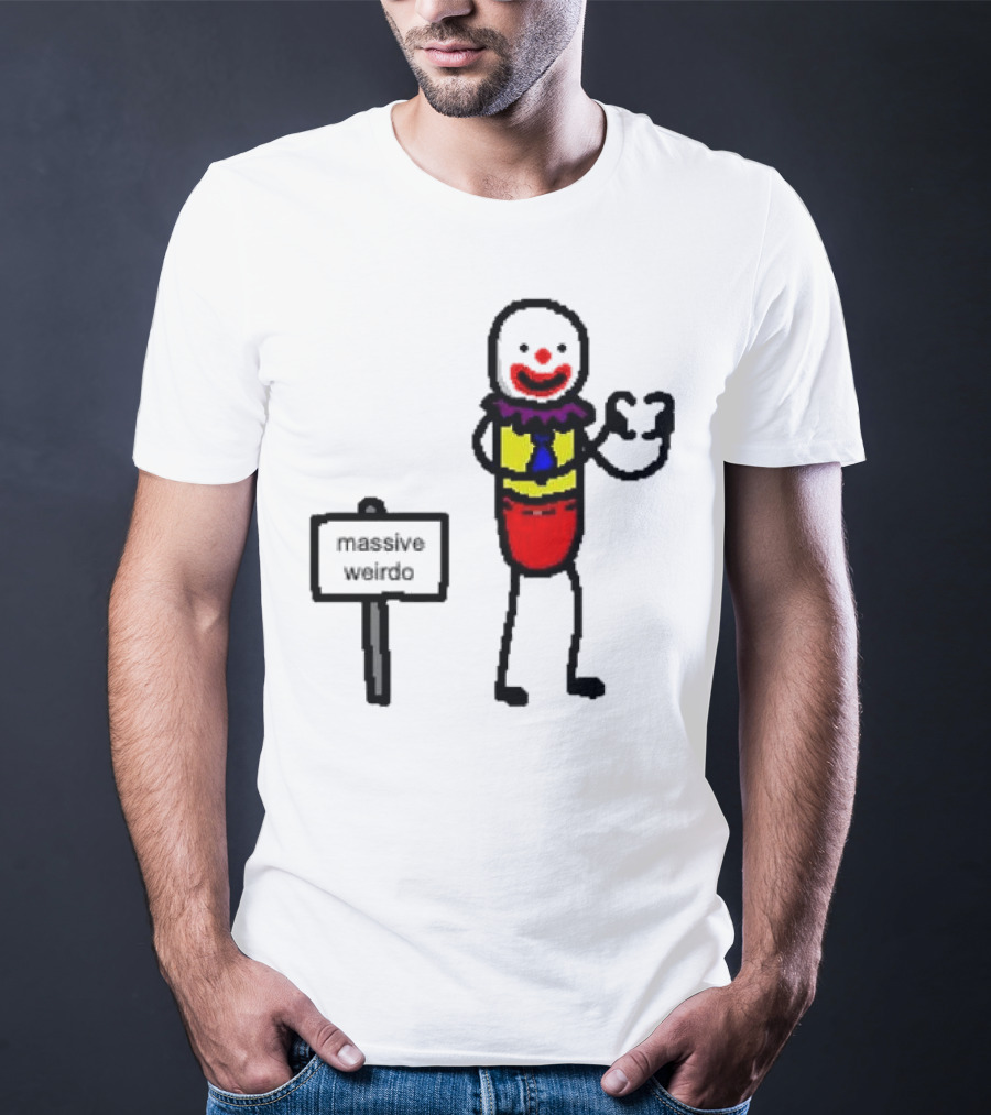 Gregg Doyel Massive Weirdo Clown Drawing T-Shirt