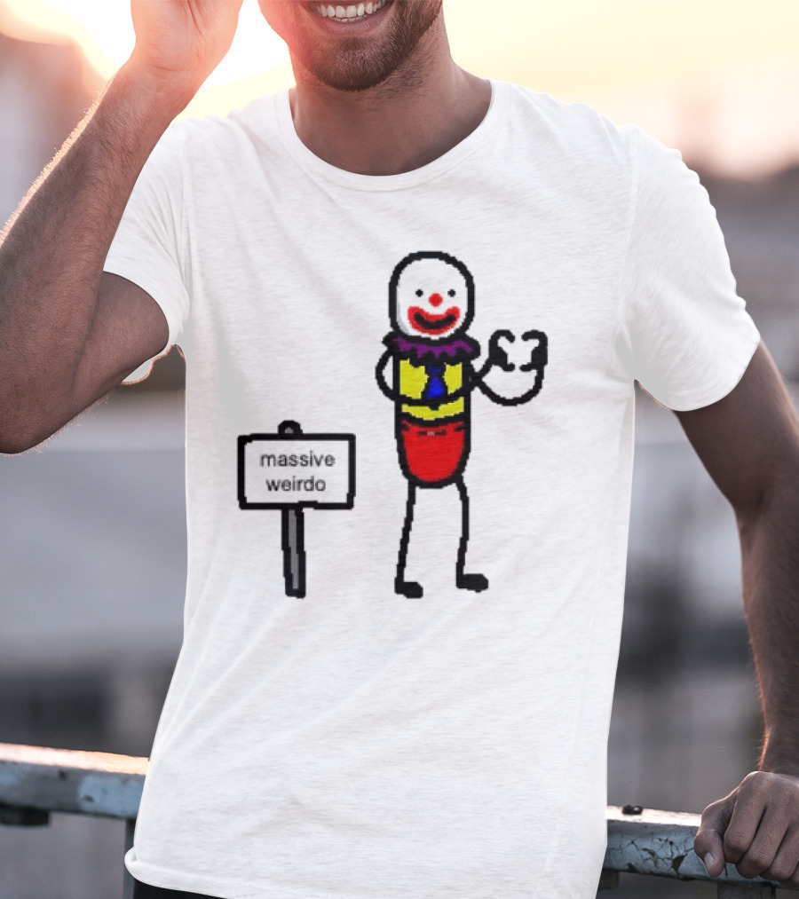 Gregg Doyel Massive Weirdo Clown Drawing T-Shirt
