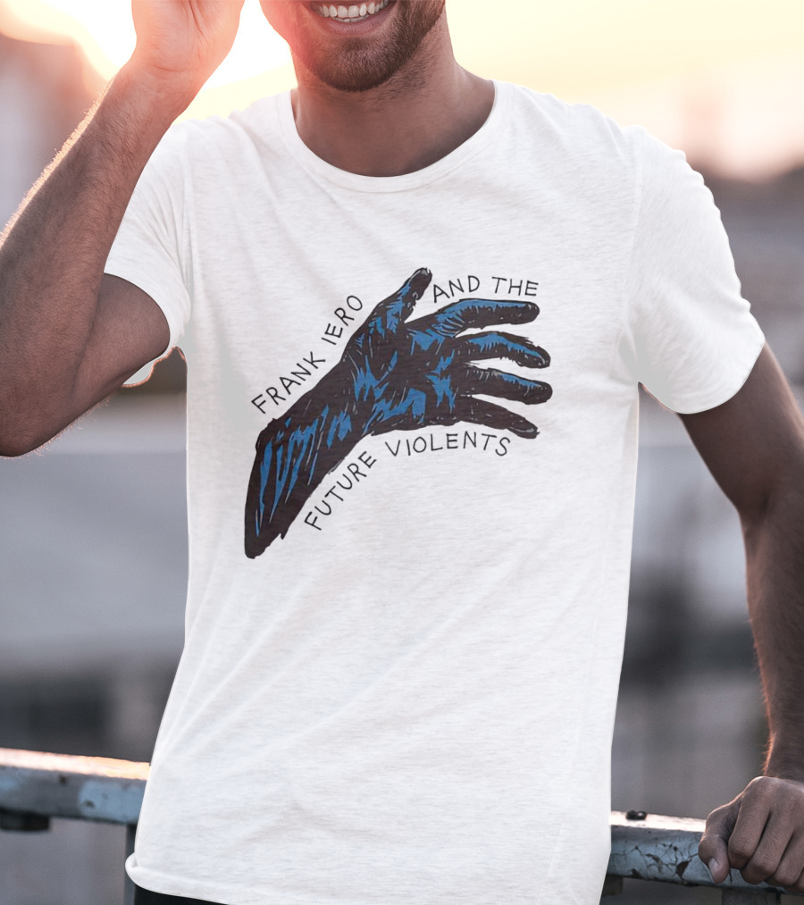 Frank Iero And The Future Violents Blue Hand T-Shirt