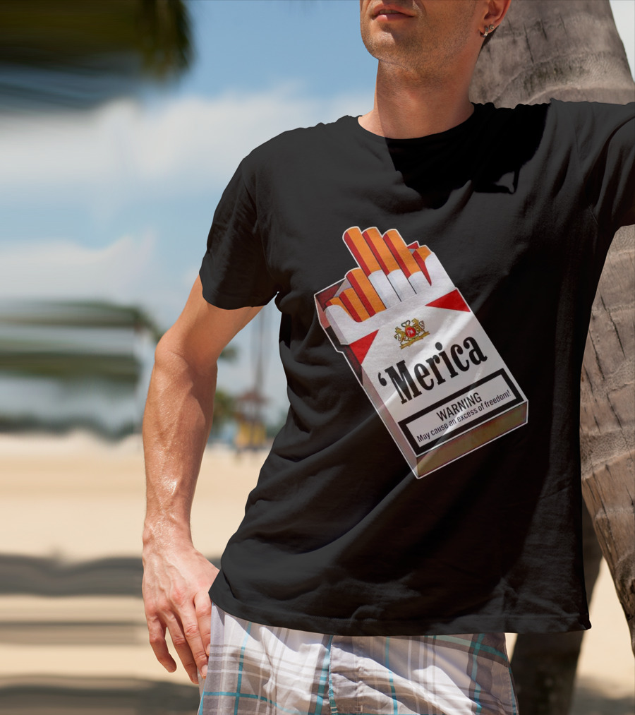 Merica Marlboro Warning Excess Of Freedom T-Shirt