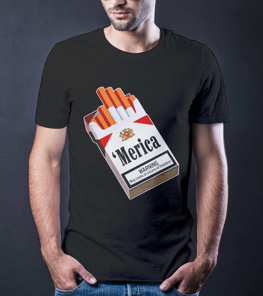 Merica Marlboro Warning Excess Of Freedom T-Shirt