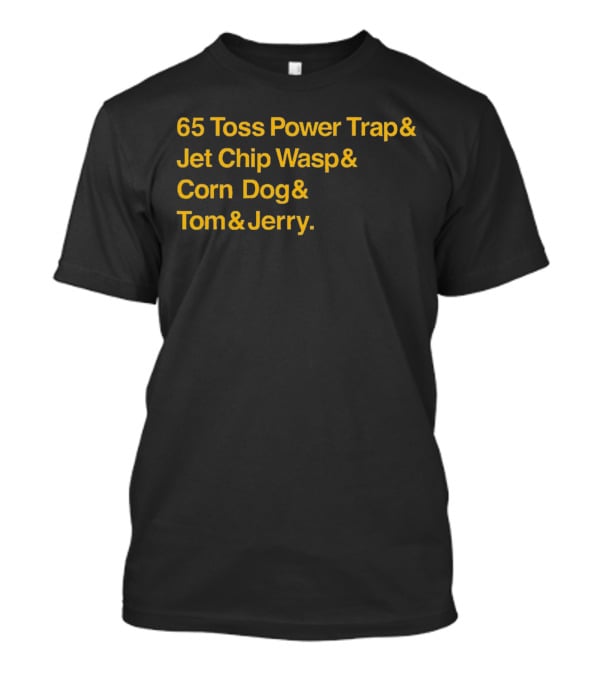 65 Toss Power Trap And Jet Chip Wasp Corn Dog Tom And Jerry Kansas City Chiefs T-Shirt