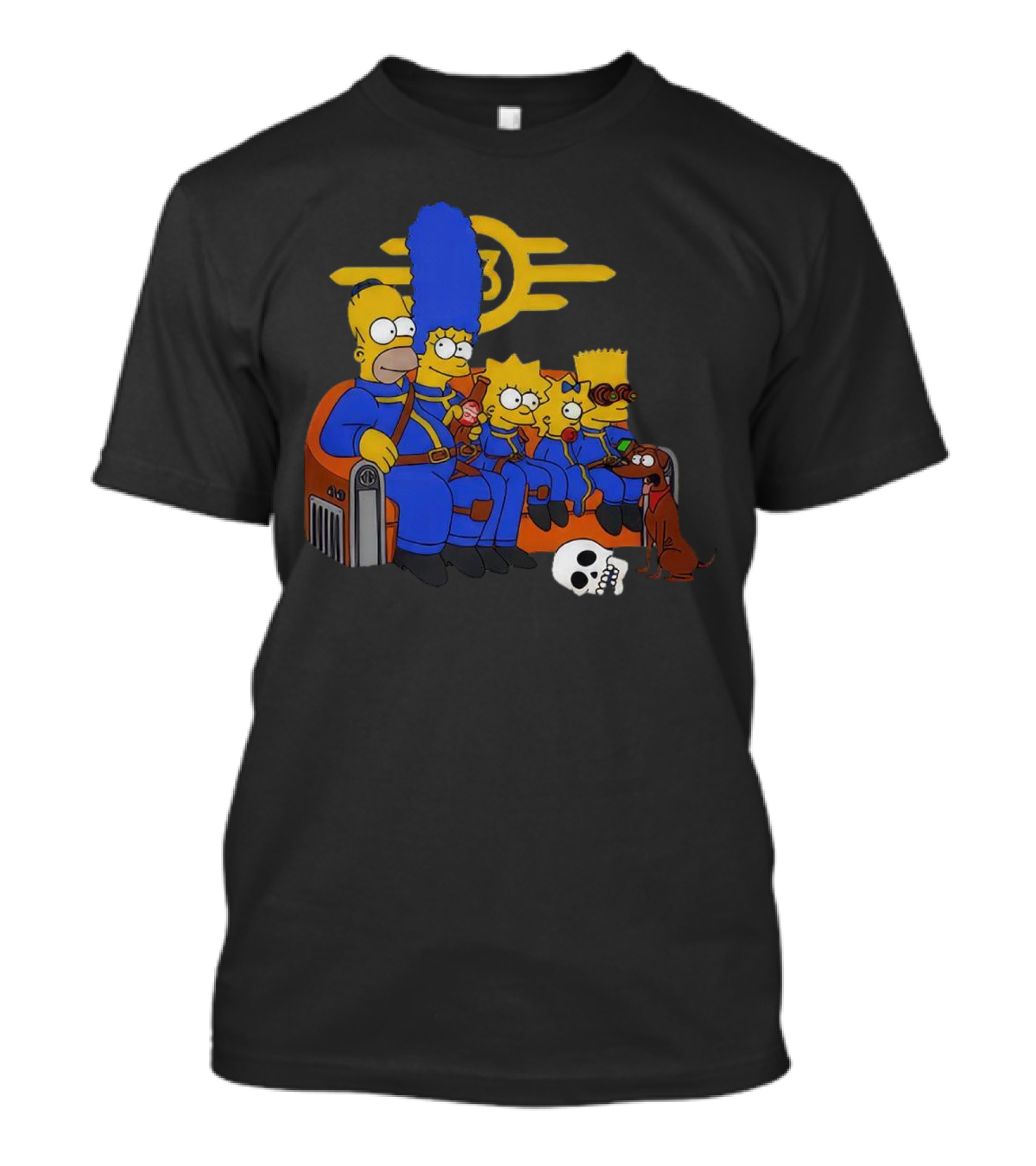 The Simpsons Fallout Vault-Tec Nuclear Family Crossover T-Shirt