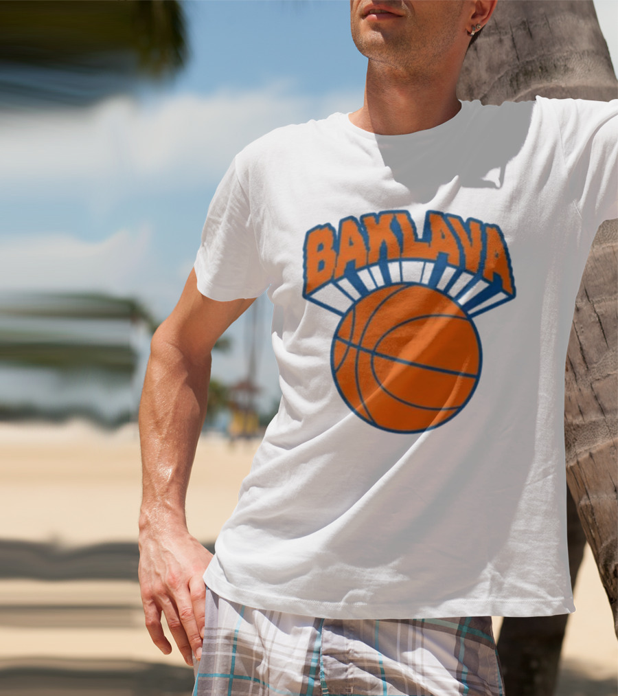 Bronson Baklava NY Knicks Basketball T-Shirt
