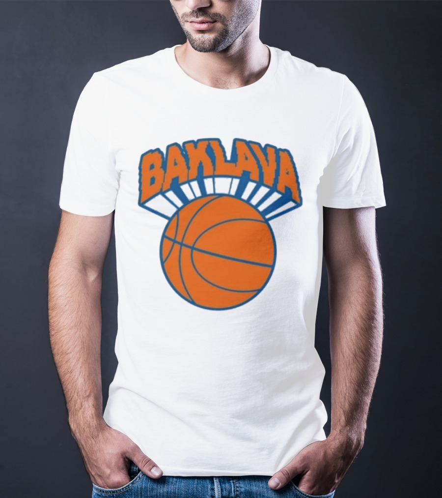 Bronson Baklava NY Knicks Basketball T-Shirt