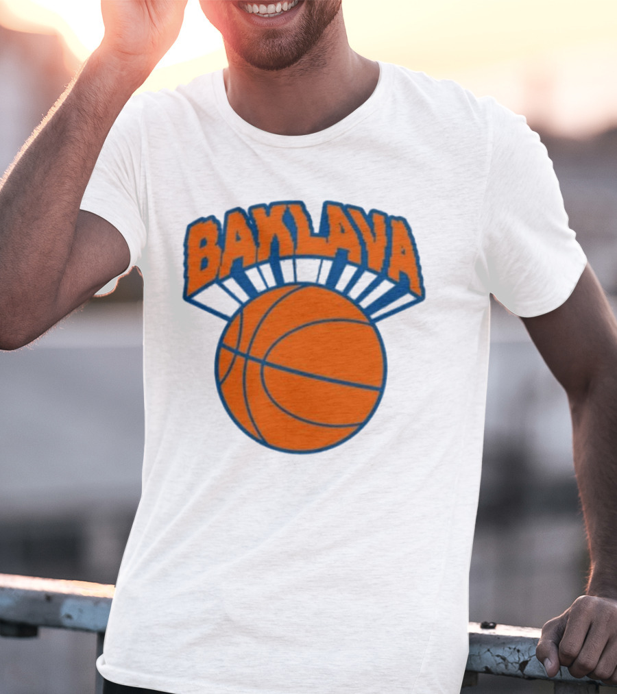 Bronson Baklava NY Knicks Basketball T-Shirt