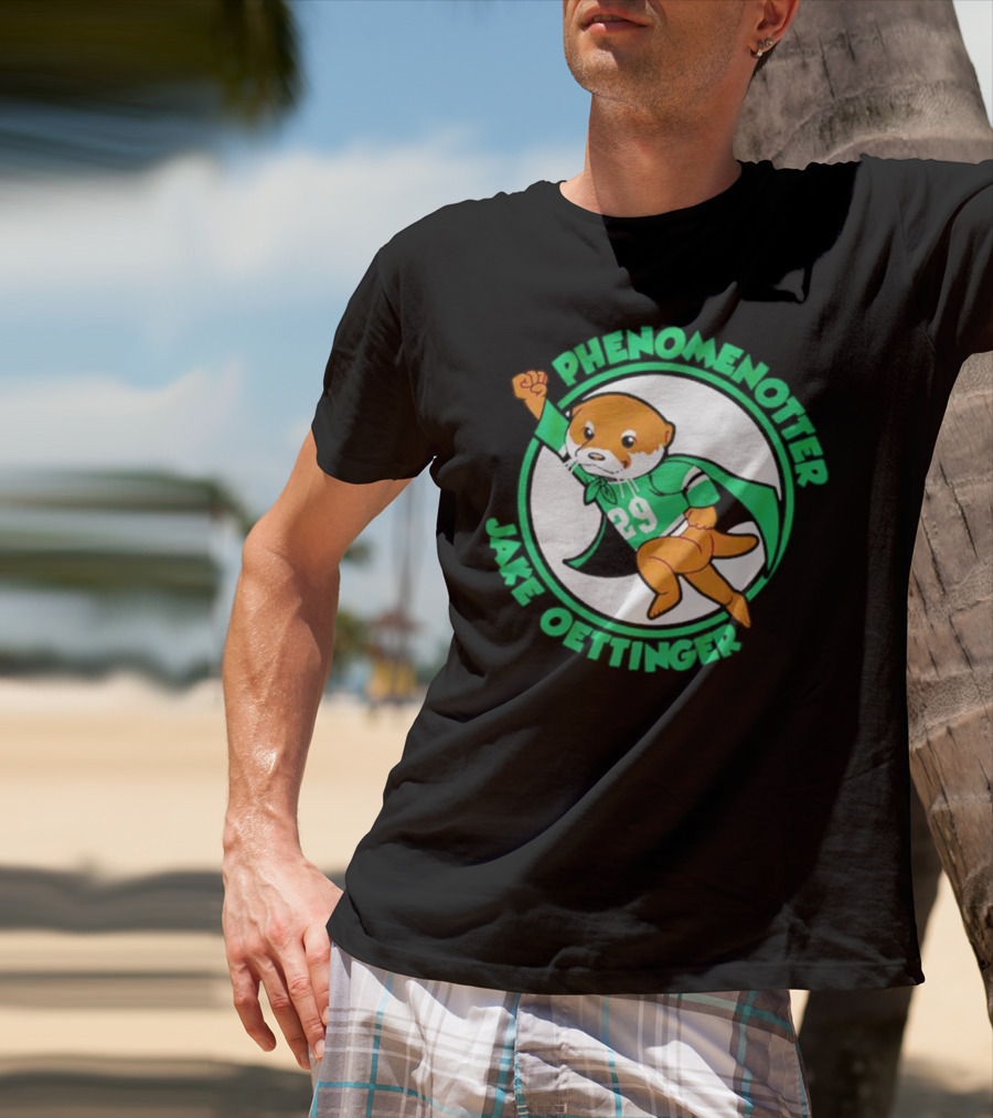 Dallas Stars Jake Oettinger Phenomenotter 29 Superhero Otter T-Shirt