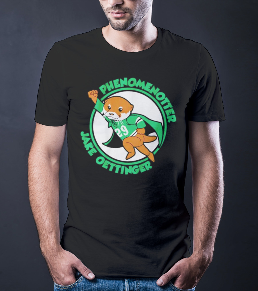 Dallas Stars Jake Oettinger Phenomenotter 29 Superhero Otter T-Shirt