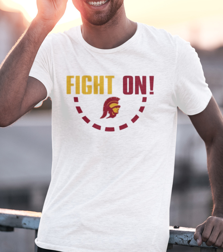 FIGHT ON USC Trojans Trojan Head T-Shirt