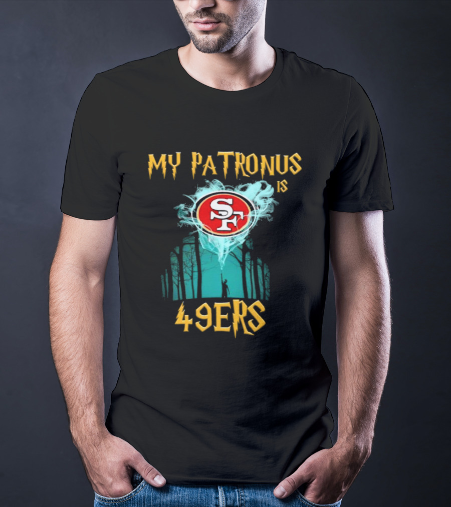 My Patronus Is San Francisco 49ers SF Logo With Forest Scene T-Shirt