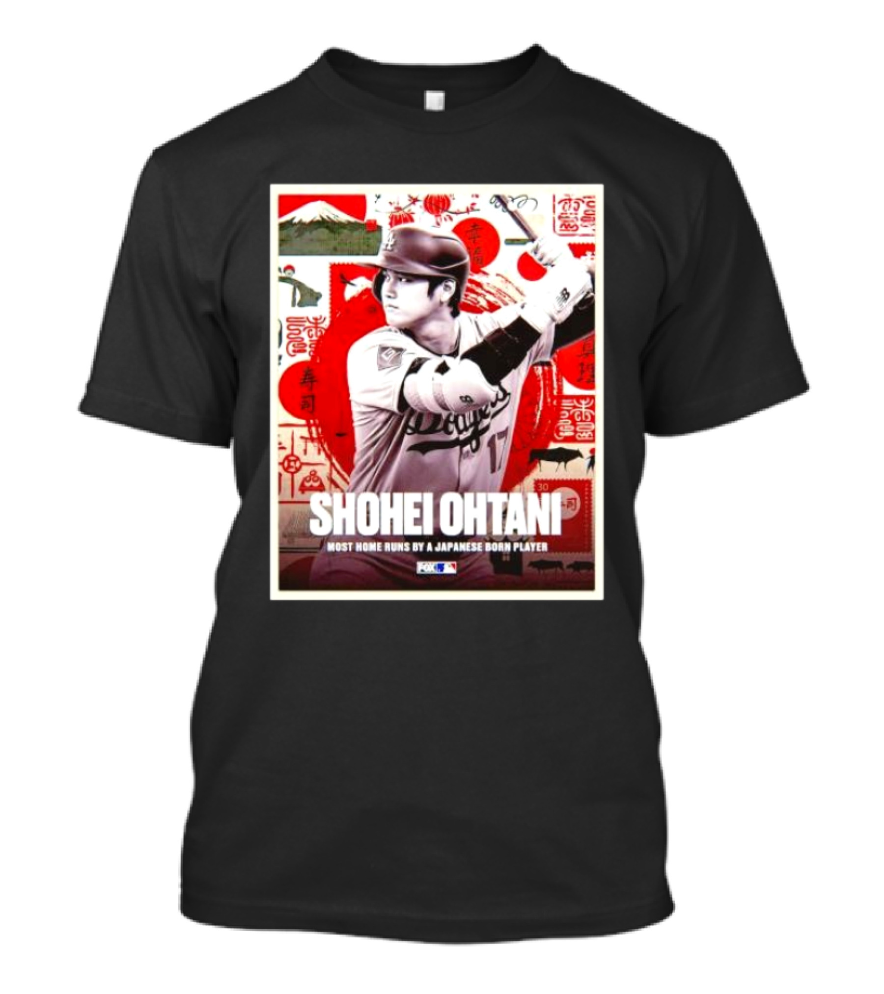 Shohei Ohtani Los Angeles Baseball Icon Most Home Runs By A Japanese Born Player Japan T-Shirt