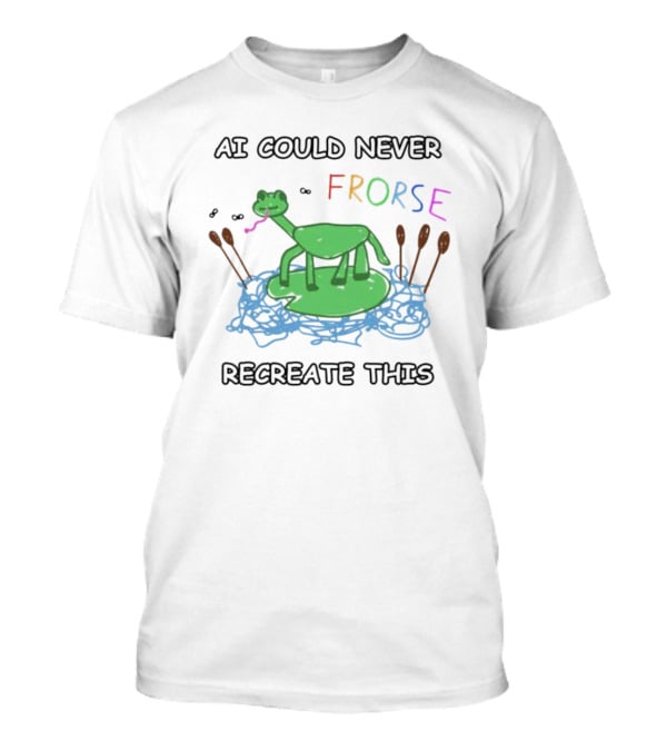 AI Could Never Frorse Recreate This Frorse With Paddles And Blue Scribbles T-Shirt