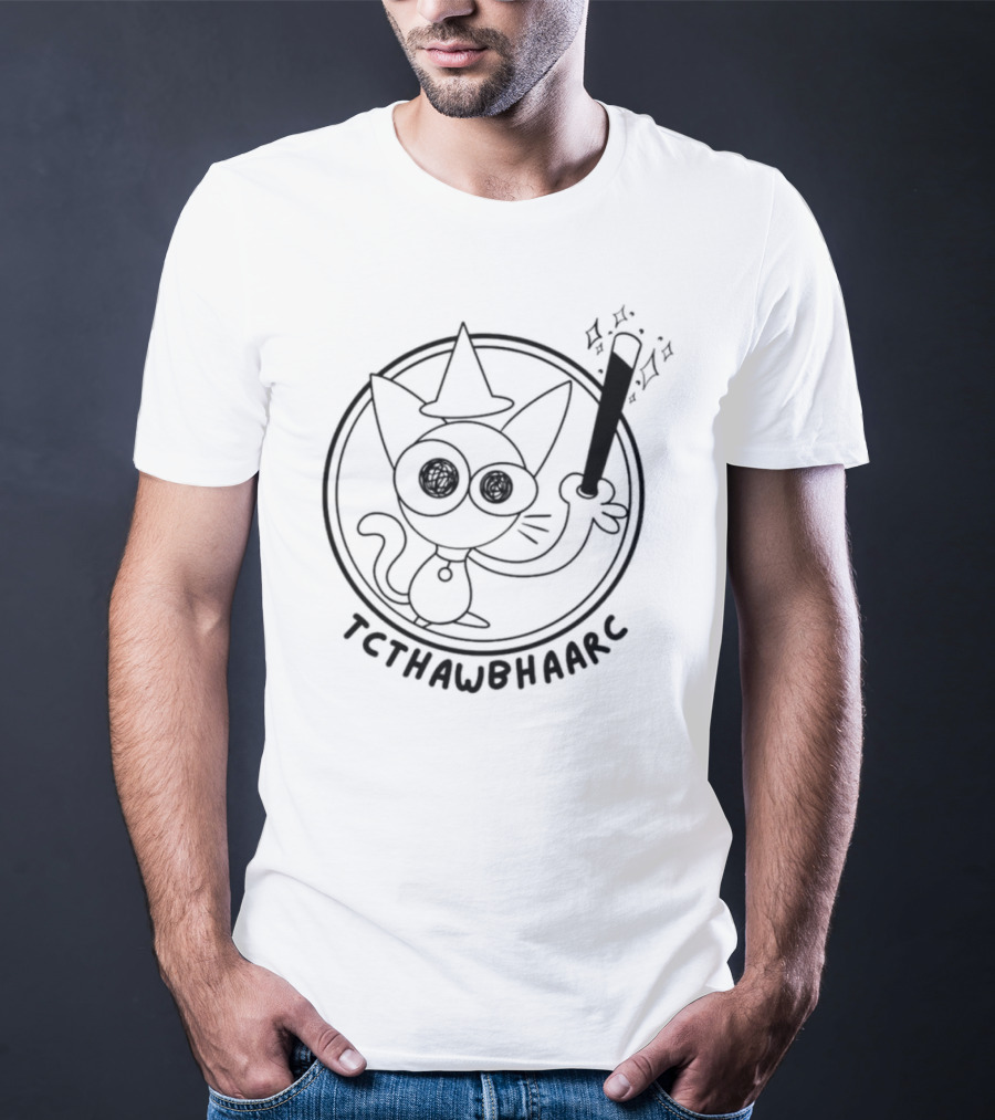 TCTHAWBHAARC Cat Wizard Magic Wand T-Shirt