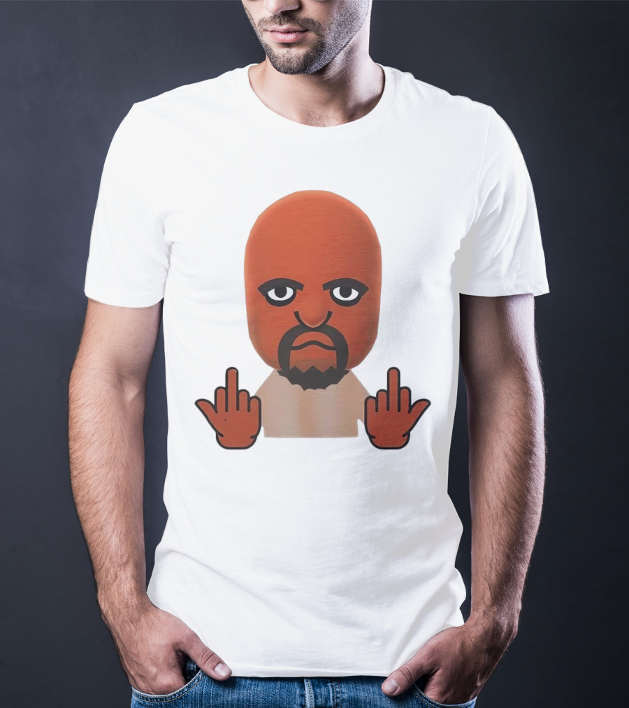 Mii Mood Funny Character With Hand Gesture T-Shirt
