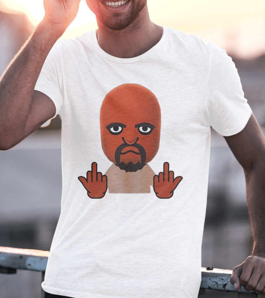 Mii Mood Funny Character With Hand Gesture T-Shirt